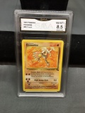 GMA Graded 1999 Pokemon Fossil HITMONLEE Rare Trading Card - NM-MT+ 8.5