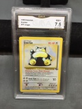 GMA Graded Pokemon Trading Card - Snorlax Jungle #27 NM 7.5