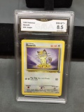 GMA Graded Pokemon Trading Card - Meowth Jungle #56 NM-MT+ 8.5