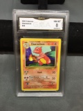 GMA Graded Pokemon Trading Card - Base Set Charmeleon #24 NM-MT 8
