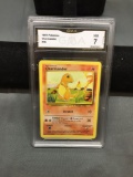 GMA Graded Pokemon Trading Card - Base Set Charmander #46 NM 7