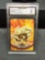 GMA Graded 2000 Topps Pokemon TV Animation Edition #59 ARCANINE Trading Card - MINT 9