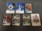 7 Card Lot of Serial Numbered Football Cards with Stars & Hall of Famers - Low Serial Numbers!