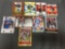 9 Card Lot of Football Serial Numbered, Prizm & Refractor Cards with Hall of Famers & Stars