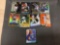 9 Card Lot of Baseball Serial Numbered, Prizm & Refractor Cards with Hall of Famers & Stars