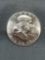 BU Uncirculated 1963 United States Franklin Silver Half Dollar - 90% Silver Coin from COIN STORE