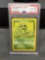 PSA Graded 1999 Pokemon Base Set Unlimited CATERPIE Trading Card - NM-MT 8