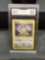 GMA Graded 1999 Pokemon Jungle MEOWTH Trading Card - NM-MT+ 8.5