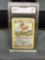 GMA Graded 1999 Pokemon Base Set Unlimited PIDGEOTTO Trading Card - NM 7