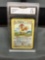 GMA Graded 1999 Pokemon Base Set Unlimited PIDGEOTTO Trading Card - NM+ 7.5