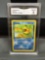 GMA Graded 1999 Pokemon Fossil 1st Edition PSYDUCK Trading Card - NM-MT 8