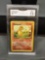 GMA Graded 1999 Pokemon Base Set Unlimited CHARMANDER Trading Card - NM+ 7.5