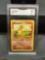 GMA Graded 1999 Pokemon Base Set Unlimited CHARMANDER Trading Card - NM 7