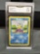 GMA Graded 2000 Pokemon Base 2 Set SQUIRTLE Trading Card - NM+ 7.5