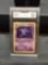 GMA Graded 1999 Pokemon Fossil HAUNTER Trading Card - NM-MT+ 8.5