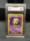 GMA Graded 1999 Pokemon Fossil HYPNO Trading Card- EX-NM+ 6.5