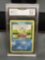 GMA Graded 2000 Pokemon Base 2 Set SQUIRTLE Trading Card - NM-MT 8.5+