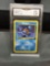 GMA Graded 2000 Pokemon Team Rocket SQUIRTLE Trading Card - NM+ 7.5