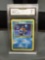 GMA Graded 2000 Pokemon Team Rocket SQUIRTLE Trading Card - NM 7
