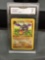 GMA Graded 1999 Pokemon Fossil 1st Edition AERODACTYL Trading Car d- NM 7