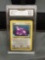 GMA Graded 1999 Pokemon Fossil DITTO Trading Card - NM-MT+ 8.5