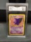 GMA Graded 1999 Pokemon Fossil GENGAR Trading Card - NM-MT+ 8.5