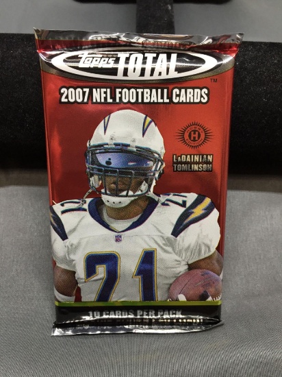 Factory Sealed 2007 Topps Total Football 10 Card Pack from Hobby Box - Adrian Peterson Rookie?