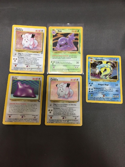 5 Card Lot of Vintage Pokemon Wizards of the Coast WOTC Pokemon HOLOFOIL Trading Cards - WOW