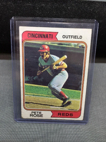 1974 Topps #300 PETE ROSE Reds Vintage Baseball Card