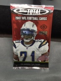 Factory Sealed 2007 Topps Total Football 10 Card Pack from Hobby Box - Adrian Peterson Rookie?