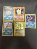 5 Card Lot of Vintage Pokemon Wizards of the Coast WOTC Pokemon HOLOFOIL Trading Cards - WOW