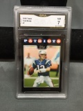 GMA Graded 2007 Topps TOM BRADY Patriots Football Card - NM 7