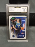 GMA Graded 2019 Panini Chronicles Threads LUKA DONCIC Mavs Basketball Card - GEM MINT 10