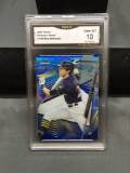 GMA Graded 2020 Finest Blue Refractor CHRISTIAN YELICH Brewers /150 - GEM MINT 10