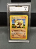 GMA Graded 1999 Pokemon Shadowless Base Set ARCANINE Trading Card - NM-MT 8