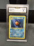 GMA Graded 1999 Pokemon Shadowless Base Set STARMIE Trading Card - EX-NM 6