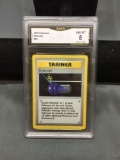 GMA Graded 1999 Pokemon Shadowless Base Set DEFNDER Trading Card - NM-MT 8