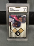 GMA Graded 2000 SPx Winning Materials KEN GRIFFEY JR. Sammy Sosa DUAL BAT RELIC Card - EX-NM 6