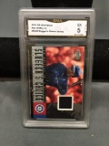 GMA Graded 2001 UD Gold Glove KEN GRIFFEY JR. Game Used Batting Glove RELIC Baseball Card - EX 5