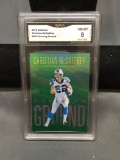 GMA Graded 2018 Panini Absolute Covering Ground CHRISTIAN MCCAFFREY Panthers Insert Football Card -