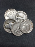 5 Count Lot of Mixed Date United States Mercury Silver Dimes - 90% Silver Coins from COIN STORE