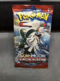 Factory Sealed Pokemon SUN & MOON CRIMSON INVASION 10 Card Booster Pack