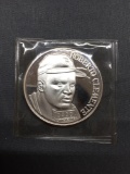 1 Troy Ounce .999 Fine Silver ROBERTO CLEMENTE Limited Edition Silver Bullion Round Coin