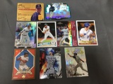 9 Card Lot of Baseball Serial Numbered, Prizm & Refractor Cards with Hall of Famers & Stars