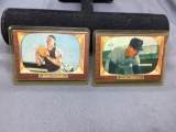 2 Card Lot of 1955 Bowman Vintage Baseball Cards - #138 Davey Williams & #183 Ray Katt
