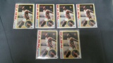 6 Card Lot of 1978=79 Topps BERNARD KING Nets ROOKIE Vintage Basketball Cards - Book Value $120.00