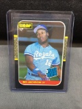 1987 Leaf #35 BO JACKSON Royals ROOKIE Baseball Card