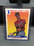 1991 Score #671 CHIPPER JONES Braves ROOKIE Baseball Card