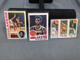 3 Card Lot of Vintage KAREEM ABDUL-JABBAR Lakers Basketball Cards from Collection