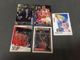 5 Card Lot of MICHAEL JORDAN Chicago Bulls Basketball Cards from HUGE JORDAN HOARD - WOW